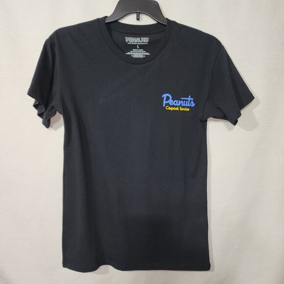Snoopy ''Peanuts Carpool service'' men's black small shirt - Picture 2 of 7